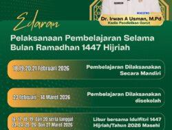 Dinas Pendidikan Gorontalo Utara Keluarkan Edaran Pelaksanaan Pembelajaran Selama Ramadhan 1447 H