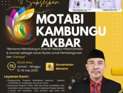 Motabi Kambungu Akbar Digelar di Monano, Dinas Pendidikan Gorontalo Utara Hadirkan Gerakan Pendidikan, Anti Narkoba dan Inovasi Sekolah